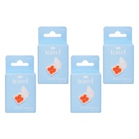 Pharmacy Health Silicone Earplugs and Case 2 Pairs Pack of 4