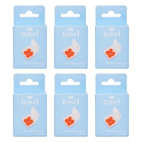 Pharmacy Health Silicone Earplugs and Case 2 Pairs Pack of 6