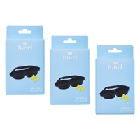 Pharmacy Health Eye Mask and Ear Plug Travel Set Pack of 3