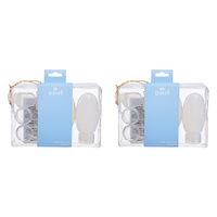 Pharmacy Health Refillable Travel Bottle Kit 6 Piece Set Pack of 2