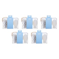 Pharmacy Health Refillable Travel Bottle Kit 6 Piece Set Pack of 5