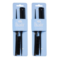 Pharmacy Health Big Hair Teaser Comb 2 Pack Bundle of 2