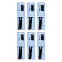 Pharmacy Health Big Hair Teaser Comb 2 Pack Bundle of 6