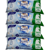Cuddly Classic Fresh Fabric Conditioner Concentrate Refill 4 Pack 300ml