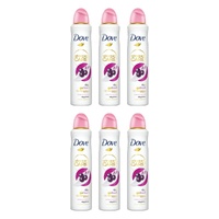 Dove Advanced Care 72h Go Fresh Antiperspirant Acai Berry & Waterlily Pack of 6