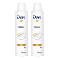Dove Classic 48h Anti-Perspirant 1/4 Moisturising Cream 250mL Pack of 2