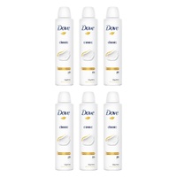 Dove Classic 48h Anti-Perspirant 1/4 Moisturising Cream 250mL Pack of 6