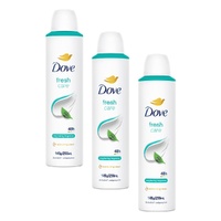 Dove Fresh 48h Anti-Perspirant 1/4 Moisturising Cream Citrus Scent Pack of 3