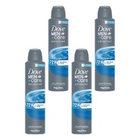 Dove Men+Care Advanced Clean Comfort 72H Anti-Perspirant 250mL Pack of 4