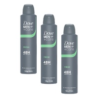 Dove Men+Care Fresh Protection + Comfort Anti-Perspirant 250mL Pack of 3