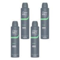 Dove Men+Care Fresh Protection + Comfort Anti-Perspirant 250mL Pack of 4