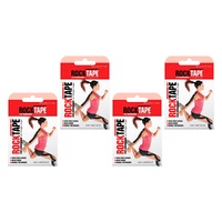 RockTape Premium Kinesiology Tape Beige 5cm x 5m Pack of 4