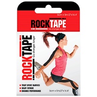 RockTape Premium Kinesiology Tape Black 5cm x 5m