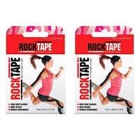 Rocktape Premium Kinesiology Tape Camo Pink 5cm x 5m Pack of 2