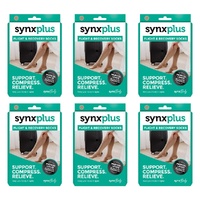 Synx Plus Flight & Recovery Socks Large Pack of 6