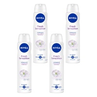 NIVEA Fresh Sensation Anti-Perspirant 250mL Pack of 4