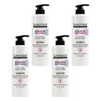 Loverhair Professional Keratin Shampoo 600mL Pack of 4