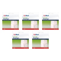 EziMed Silicon Earplugs with Case 3 Pairs x 6 Bundle of 5