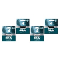 Gillette Intimate Blades Refills 4 Pack Bundle of 4