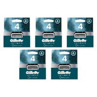 Gillette Intimate Blades Refills 4 Pack Bundle of 5