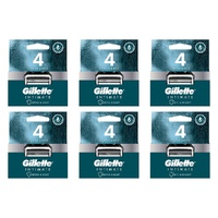 Gillette Intimate Blades Refills 4 Pack Bundle of 6