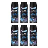 Lynx Fine Fragrance Body Spray Blue Lavender 150mL x 6 Bundle of 6