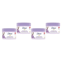 Dove Exfoliating Body Polish Crushed Lavender & Coconut Milk 298g Pack of 4