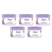 Dove Exfoliating Body Polish Crushed Lavender & Coconut Milk 298g Pack of 5