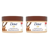 Dove Exfoliating Body Polish Brown Sugar & Coconut Butter 298g Pack of 2
