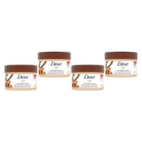 Dove Exfoliating Body Polish Brown Sugar & Coconut Butter 298g Pack of 4