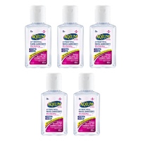 Ego Aqium Antibacterial Hand Sanitiser Ultra Hydrating 60mL Pack of 5