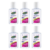 Ego Aqium Antibacterial Hand Sanitiser Ultra Hydrating 60mL Pack of 6