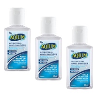 Ego Aqium Antibacterial Hand Sanitiser 60mL Pack of 3