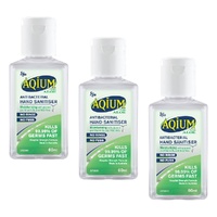 Ego Aqium Aloe Antibacterial Hand Sanitiser 60mL Pack of 3