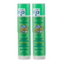 ZINKE SPF 50 Plus Green Zinc Stick 5g Pack of 2