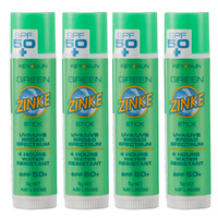 ZINKE SPF 50 Plus Green Zinc Stick 5g Pack of 4