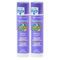 ZINKE SPF 50 Plus Purple Zinc Stick 5g Pack of 2