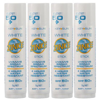 ZINKE SPF 50 Plus White Zinc Stick 5g Pack of 4