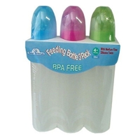 Sister Browne Bpa Free Baby Feeeding Bottle Blue Pink Green 250ml Pack x 3