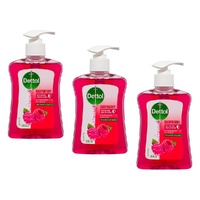 Dettol Antibacterial Liquid Hand Wash Raspberry 250mL Pack of 3