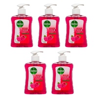 Dettol Antibacterial Liquid Hand Wash Raspberry 250mL Pack of 5