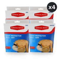 Surgical Basics Cast Protector Full Arm Pack of 2 Bundle of 4
