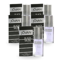 Jovan Black Musk for Men Eau De Cologne EDC Spray 88ml Pack of 5