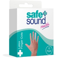 Safe and Sound Latex Finger Cots 12 Packs