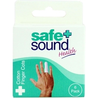 Safe and Sound Cotton Finger Cots 6 Packs