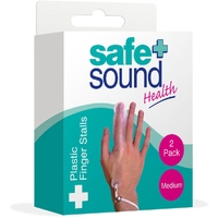 Safe and Sound Plastic Finger Stall Reusable Medium