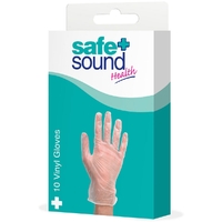 Safe and Sound Health 10-Piece Vinyl Medical Protective Gloves Pack