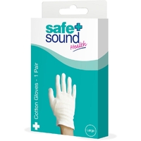 Safe and Sound Health Protective Cotton Gloves 1 Pair Large
