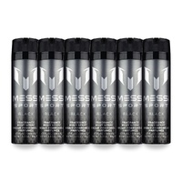 Messi Sport Black Body Spray 200ml Pack of 6