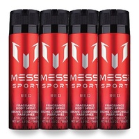 Messi Sport Red Body Spray 200ml Pack of 4